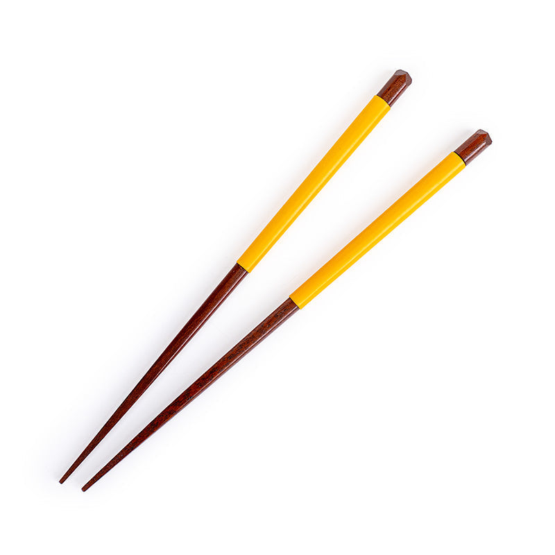 Bacchette giapponesi in silicone antiscivolo gialle