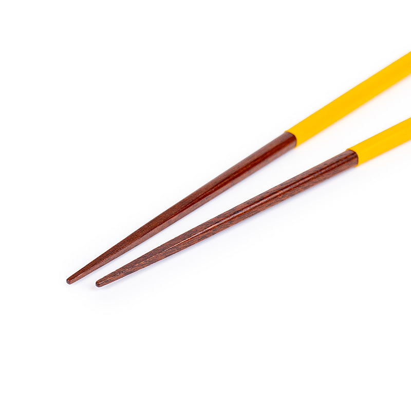 Bacchette giapponesi in silicone antiscivolo gialle