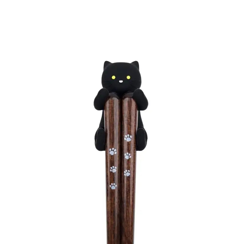 Bacchette giapponesi Kawaii Gatto nero