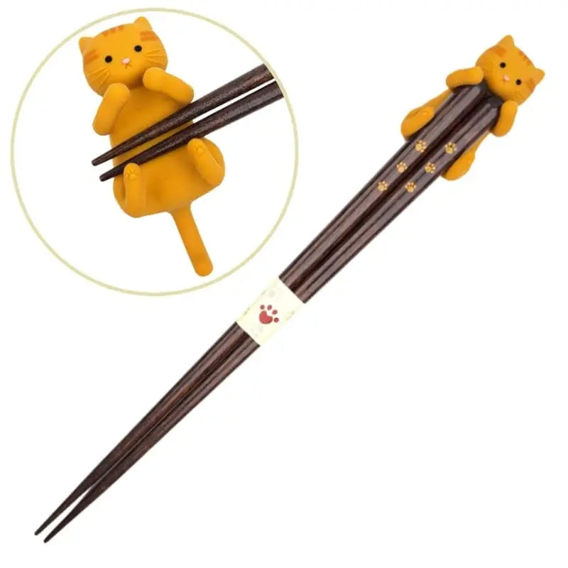 Bacchette giapponesi Kawaii Gatto rosso