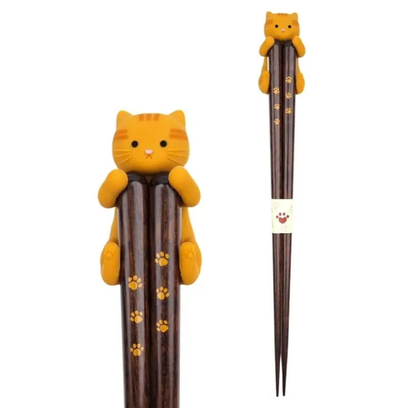 Bacchette giapponesi Kawaii Gatto rosso