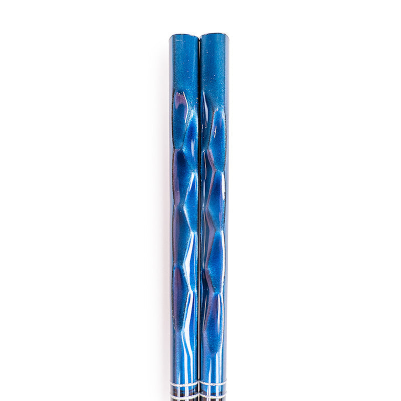 Bacchette giapponesi laccate blu
