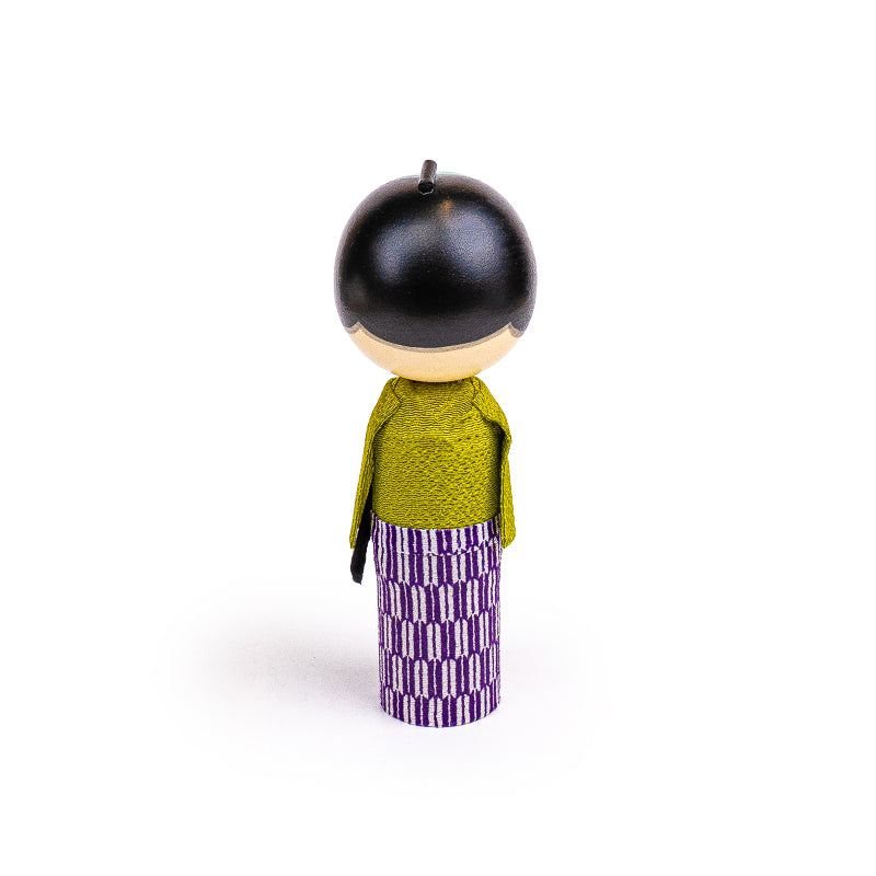 Bambola Giapponese Kokeshi - Giovane Samurai