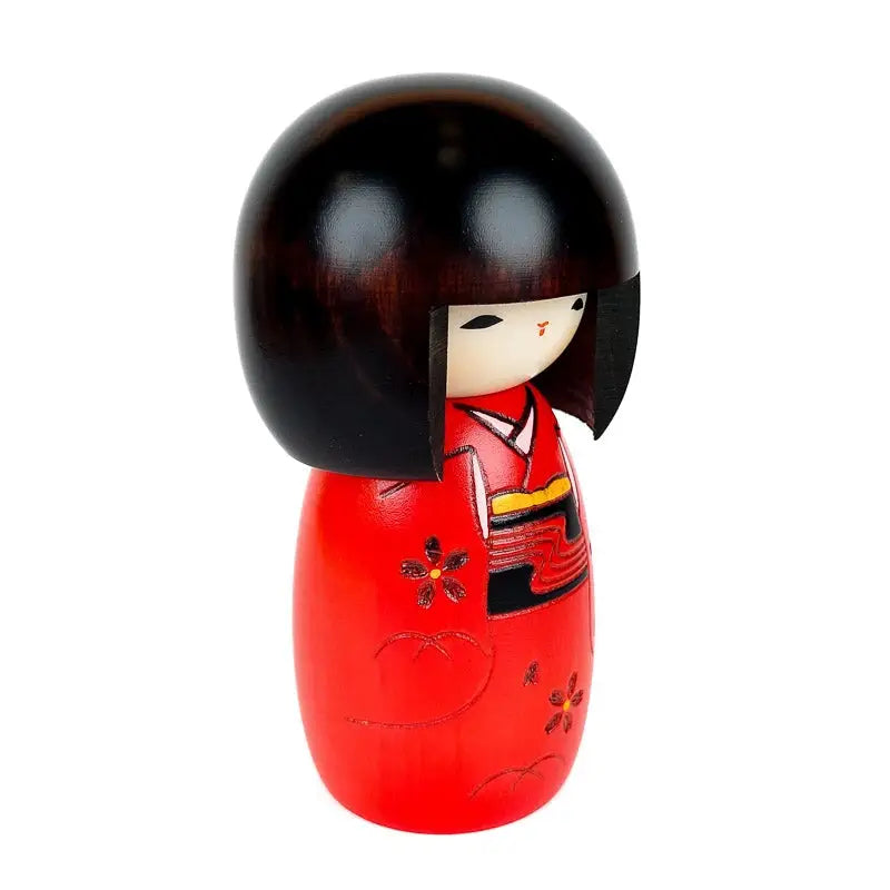Bambola Kokeshi rossa