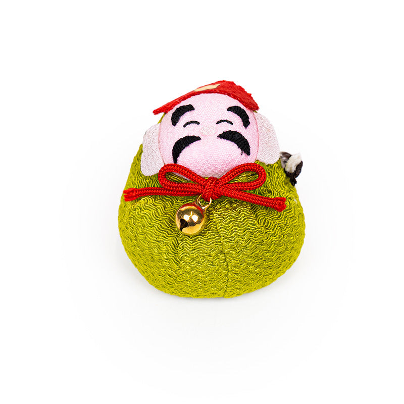 Bambola Otedama Giapponese in Chirimen Daikokuten