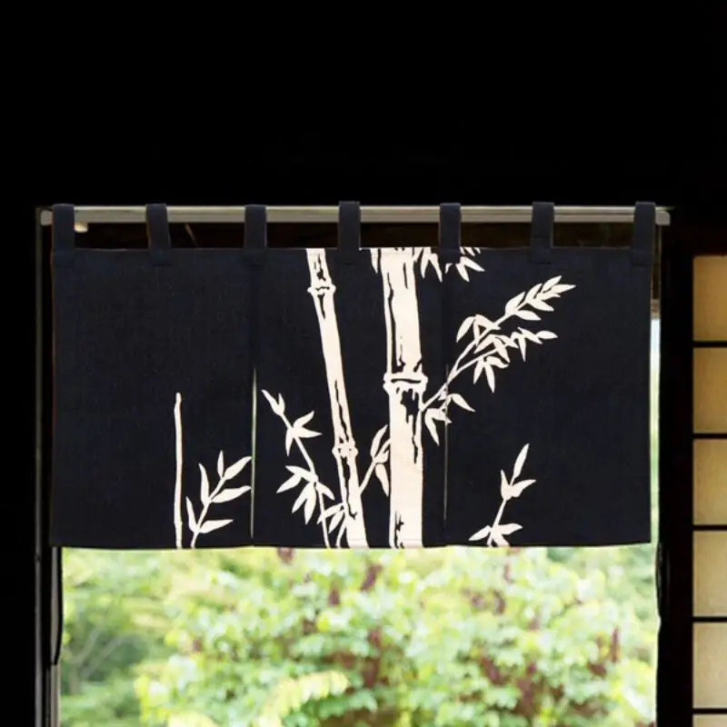 Bambù giapponese corto Noren - 85 x 45 cm