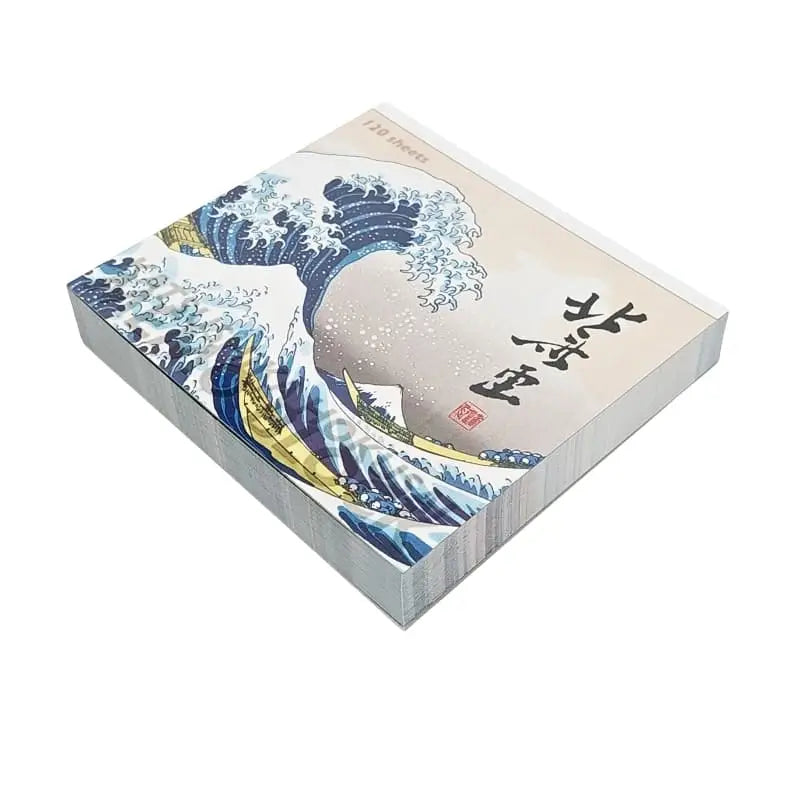 Blocchetto per appunti giapponese con stampe di Hokusai