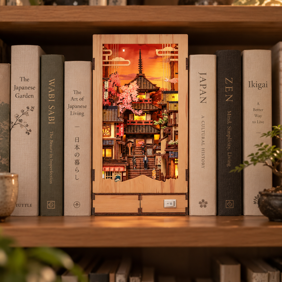 Book Nook Giapponese Twilight Sakura Path