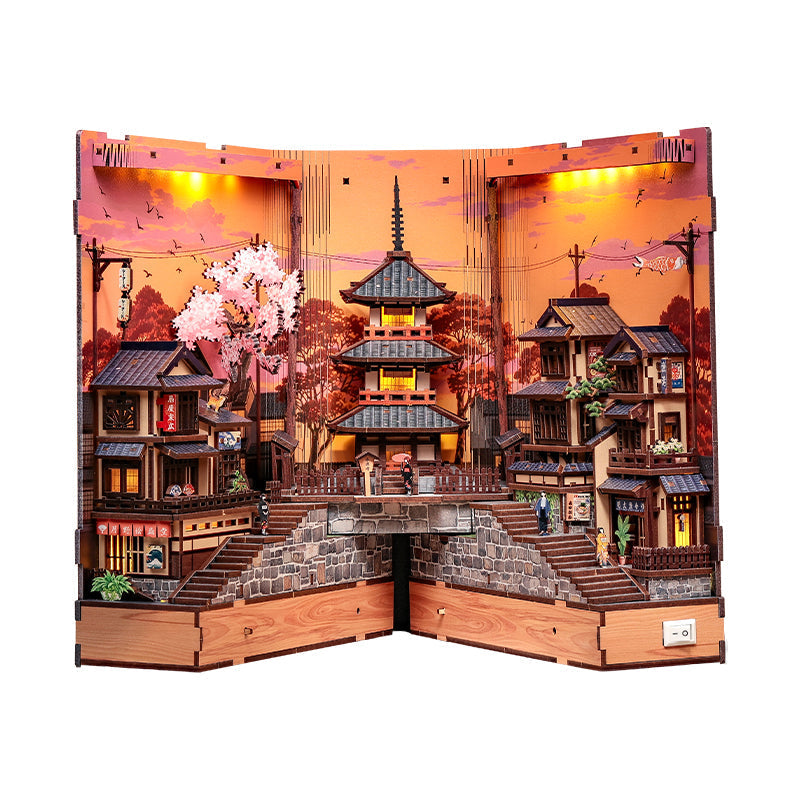 Book Nook Giapponese Twilight Sakura Path