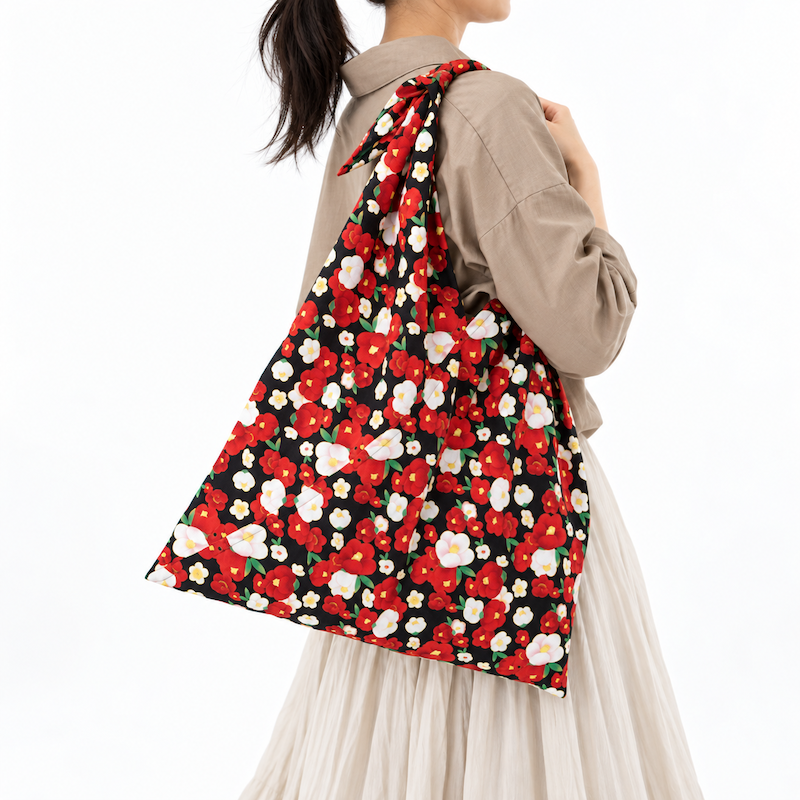 Borsa Furoshiki Giapponese - Tsubaki