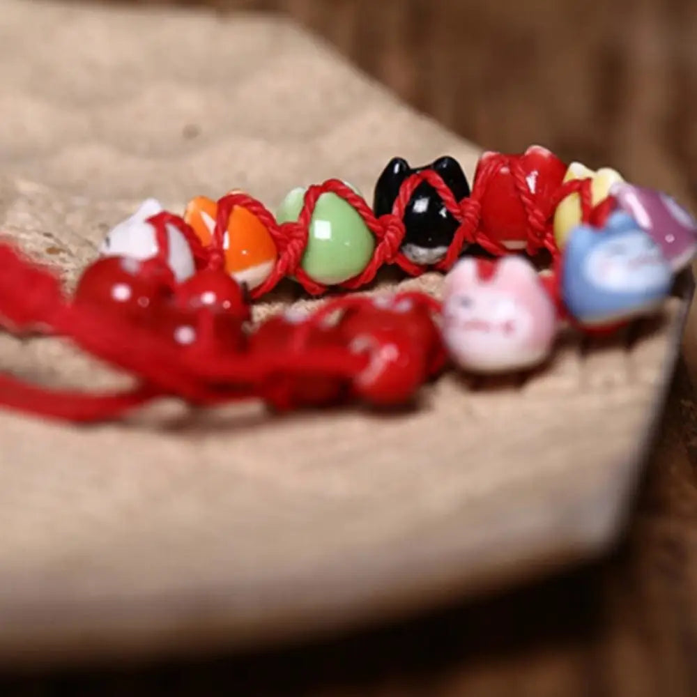 Bracciale con gatto giapponese fortunato