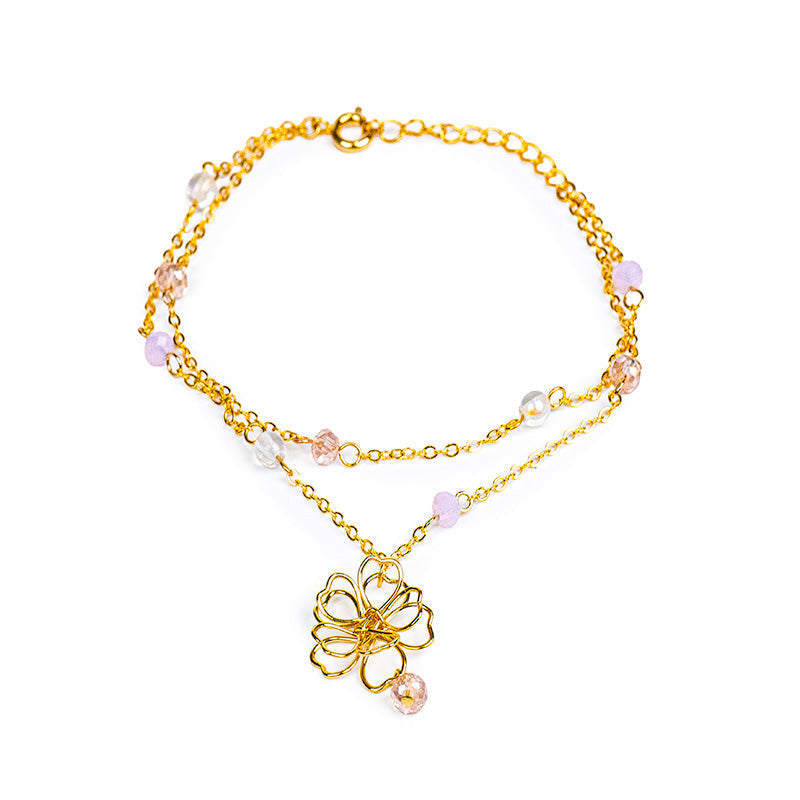 Bracciale Giapponese - Doppia Catena Sakura