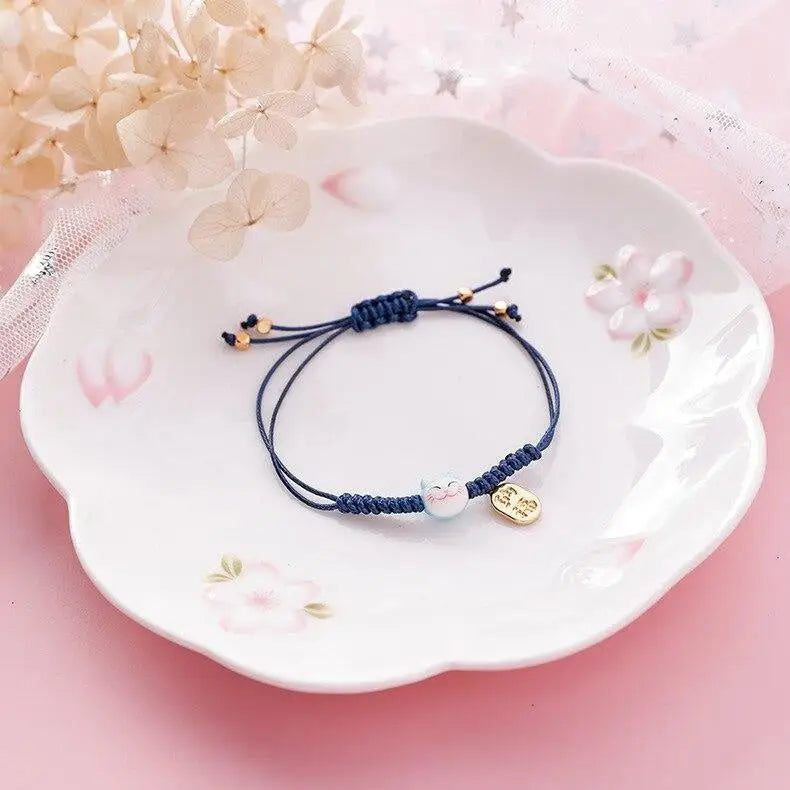 Bracciale Maneki Neko - Koban - Blu