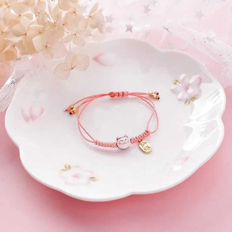 Bracciale Maneki Neko - Koban - Rosa