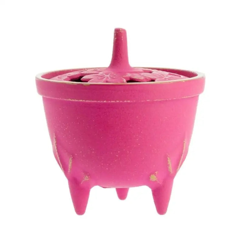 Bruciatore di incenso in ghisa rosa Iwachu