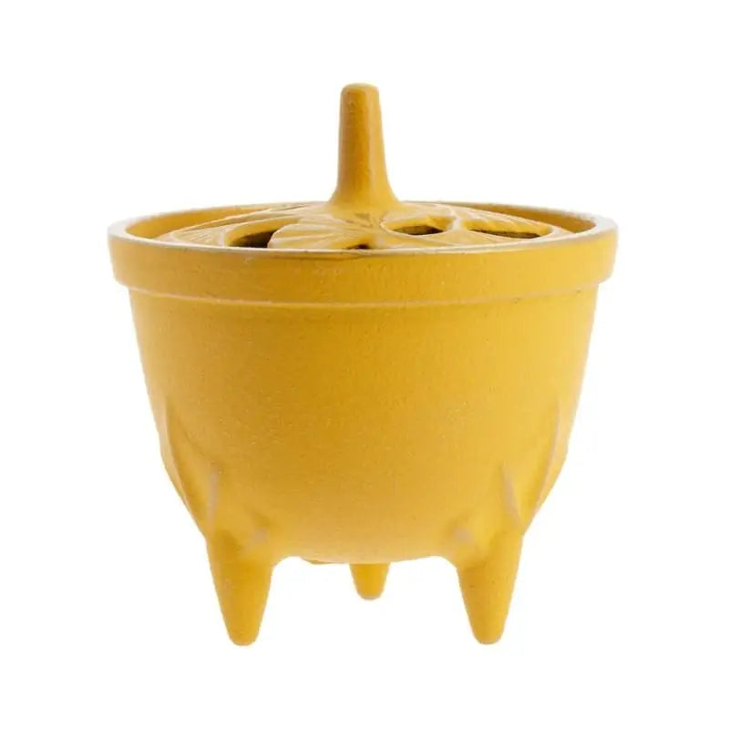 Bruciatore d'incenso in ghisa Iwachu giallo