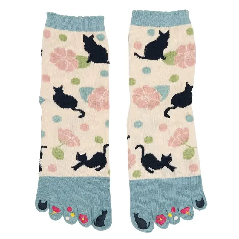 Yumemi Neko Calzini a 5 dita - EU 36-39