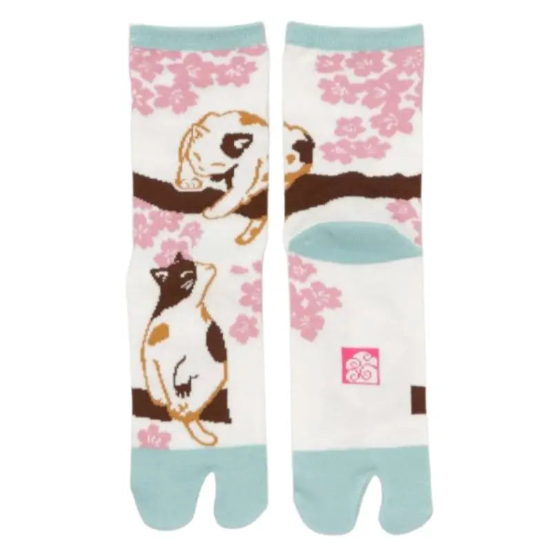 Calzini Tabi Sakura Cat