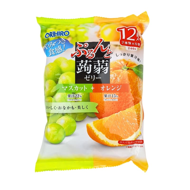 Gelatina di Konjac Orihiro al moscato e all'arancia