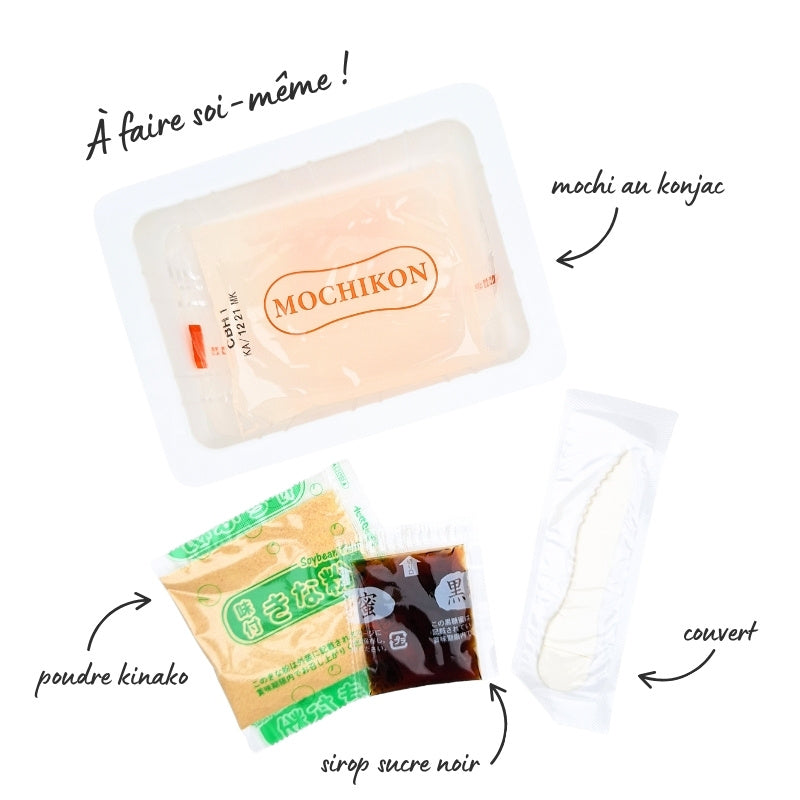 Mochikon Gelatina di Konjac Zucchero nero e Kinako