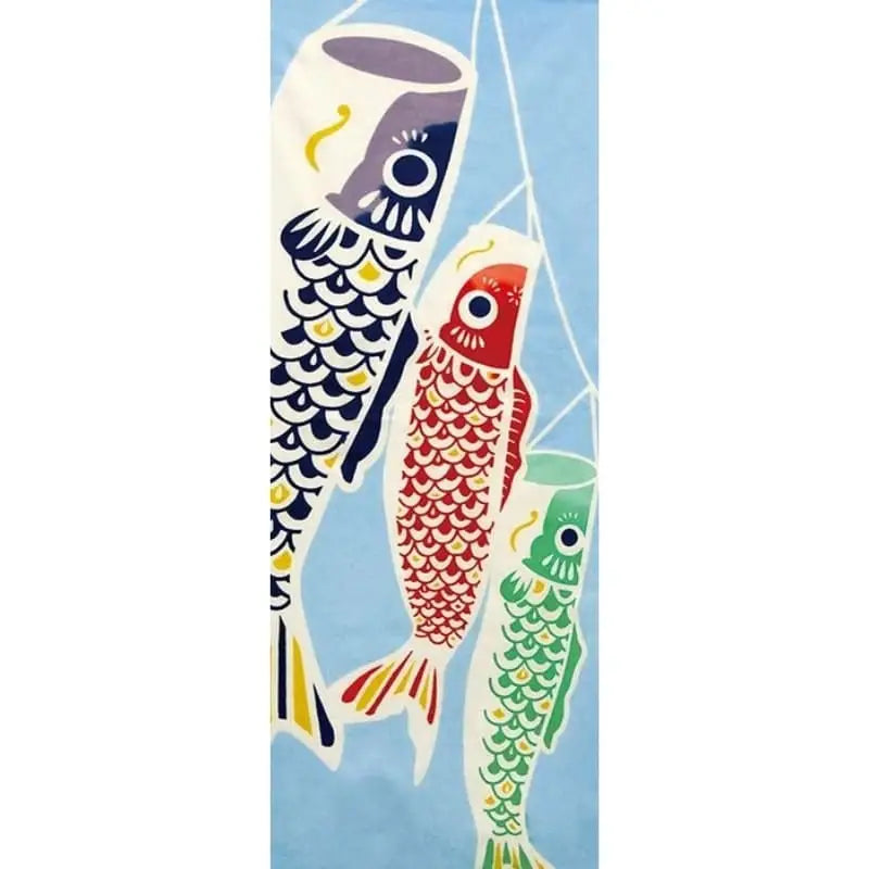 Carpa giapponese colorata Tenugui