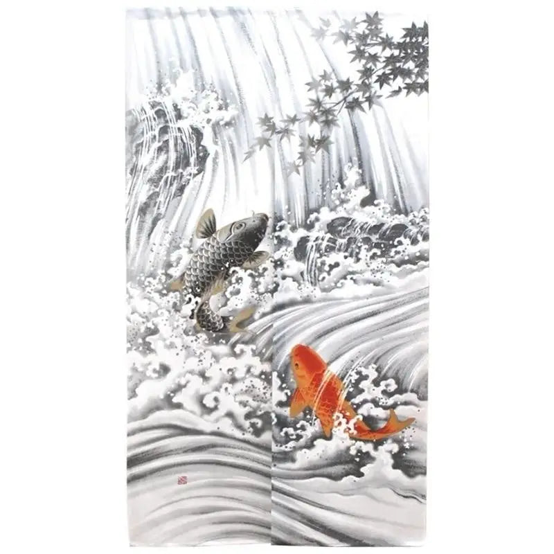 Carpa giapponese Noren Koi