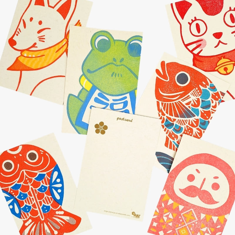 Cartolina giapponese Kitsune