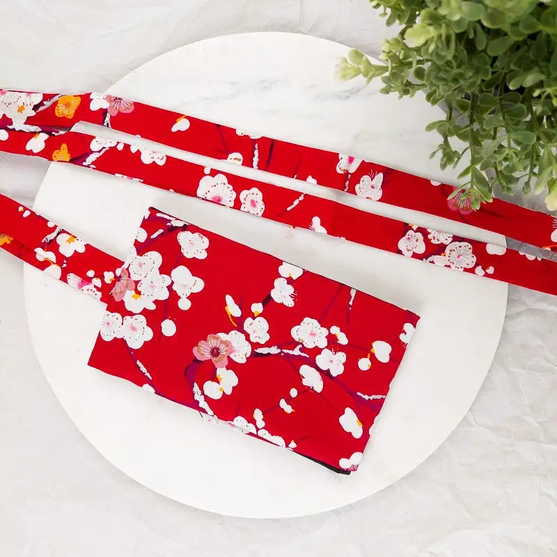 Cintura Obi in fiore di prugna