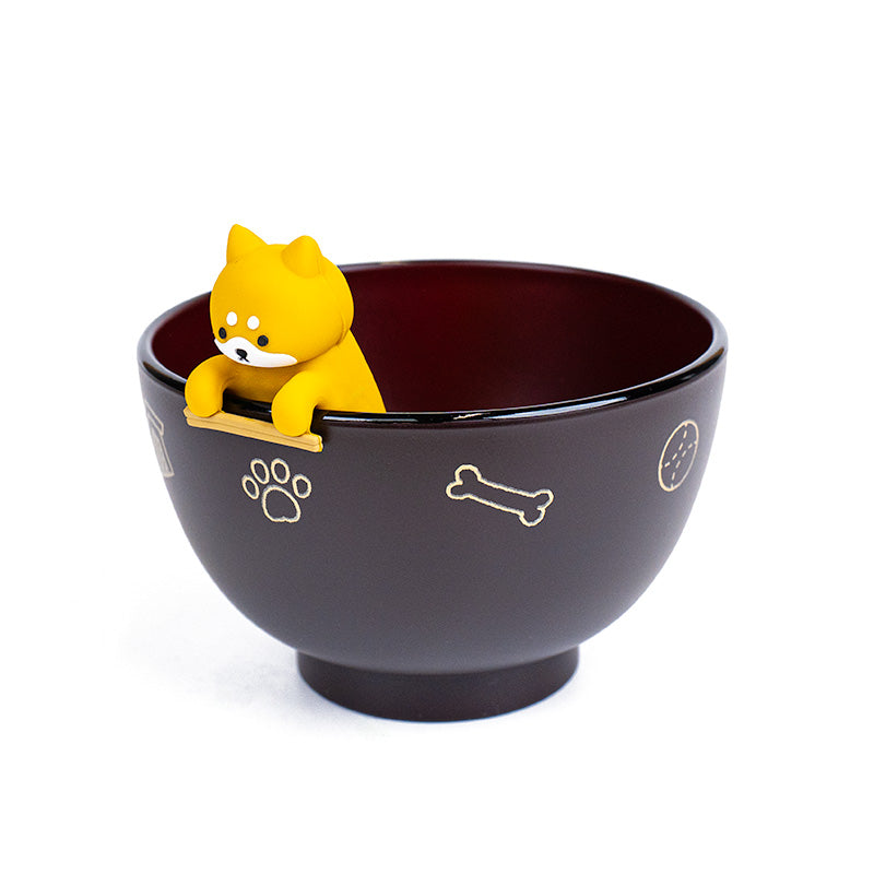 Ciotola da minestra e poggia-bastoncini Shiba Inu