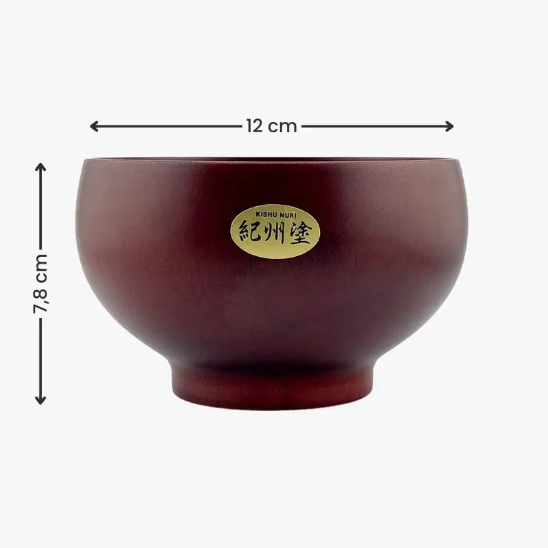 Ciotola giapponese in legno Kishu Nuri