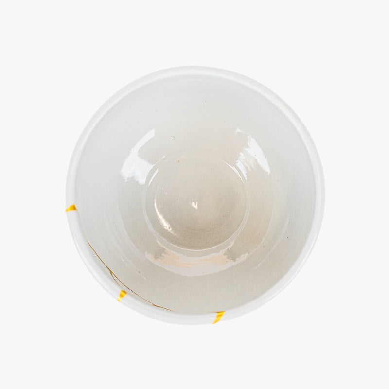 Ciotola Matcha Giapponese – Bianca Kintsugi