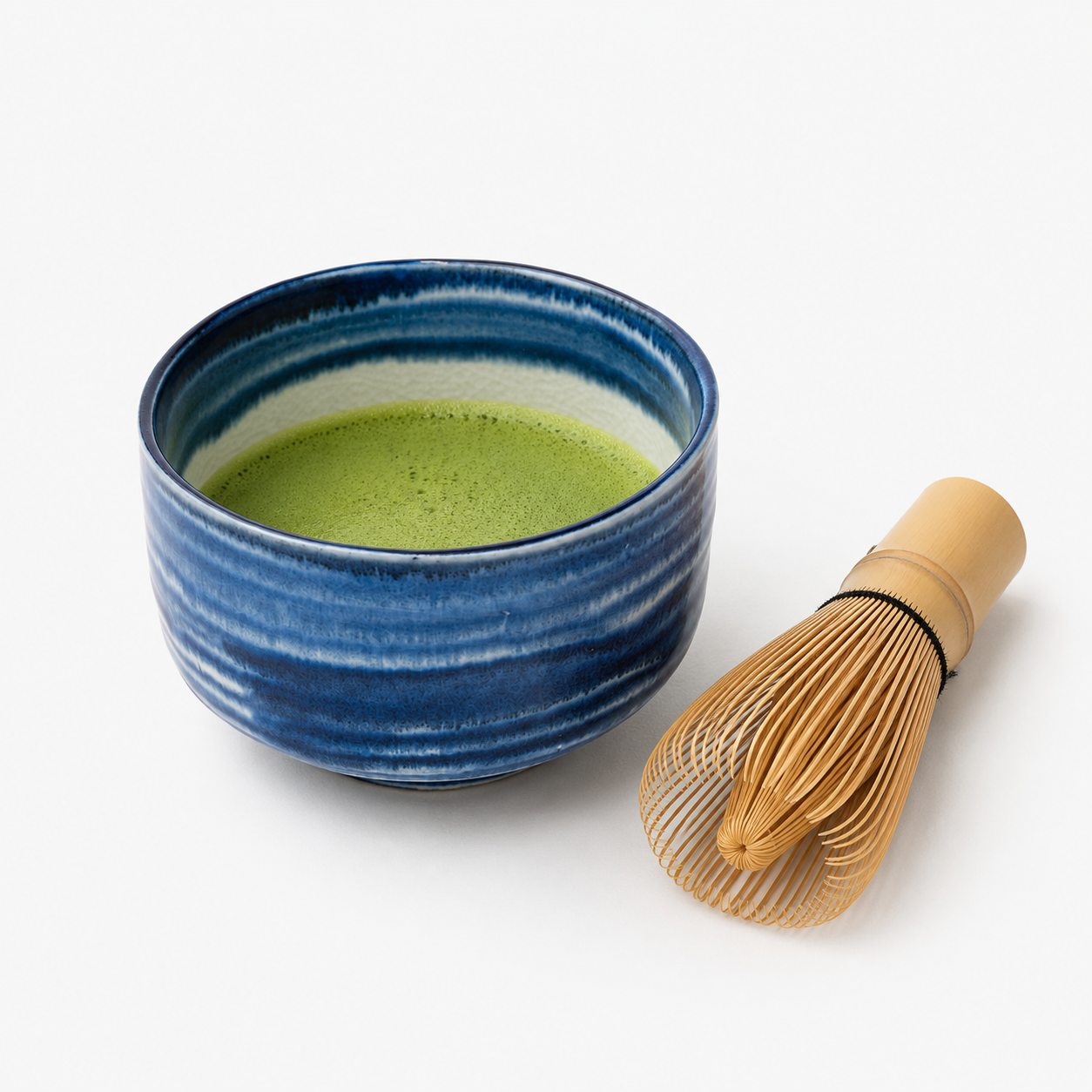 Ciotola Matcha Giapponese – Blu Cobalto