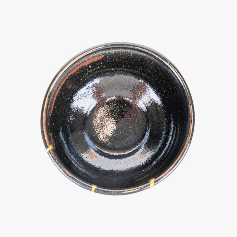 Ciotola Matcha Giapponese – Nera Kintsugi