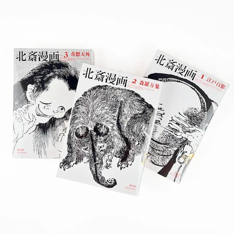 Cofanetto di libri d'arte manga di Hokusai