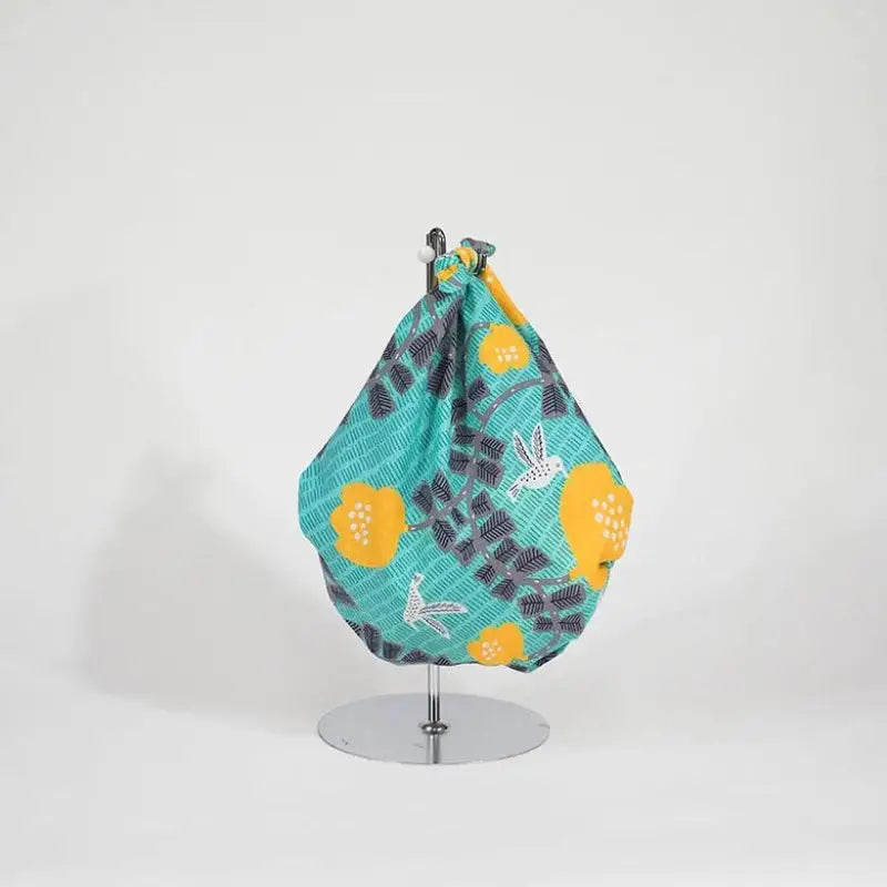 Furoshiki giapponese verde Colibrì - 70cm x 70cm