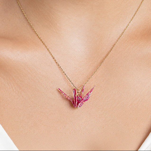 Collana Giapponese - Ciondolo Gru Origami