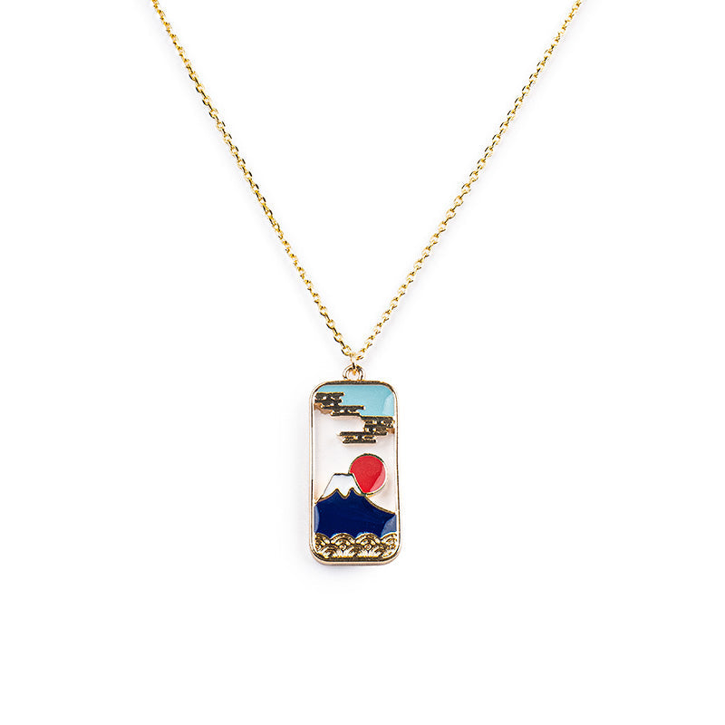 Collana Giapponese - Ciondolo Monte Fuji