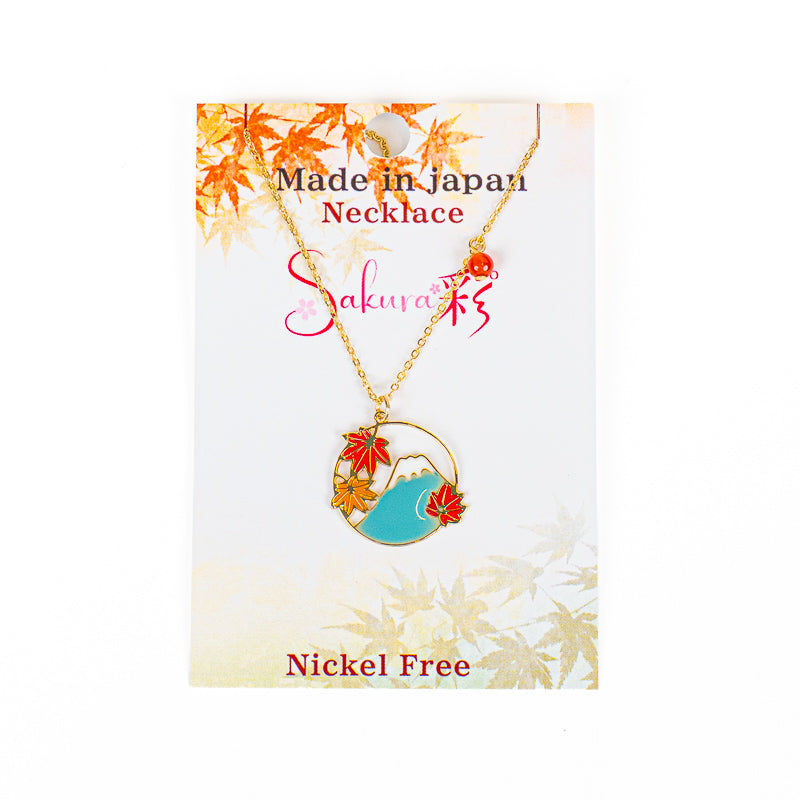 Collana giapponese con ciondolo Fuji Momiji