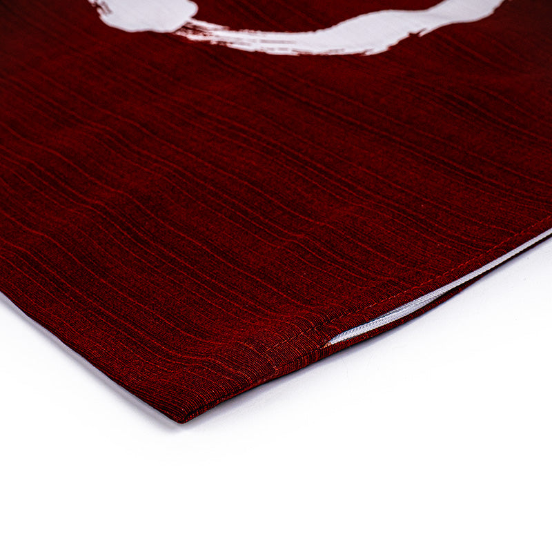 Copricuscino giapponese rosso Ensō - 50x50 cm