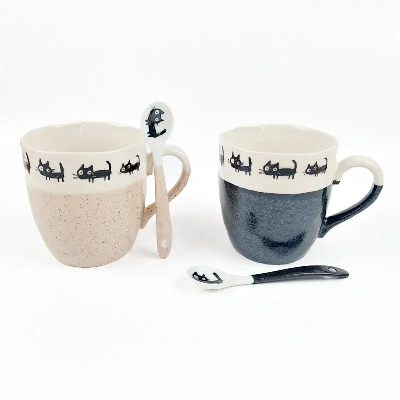 Cucchiaio da caffè giapponese Gatto nero