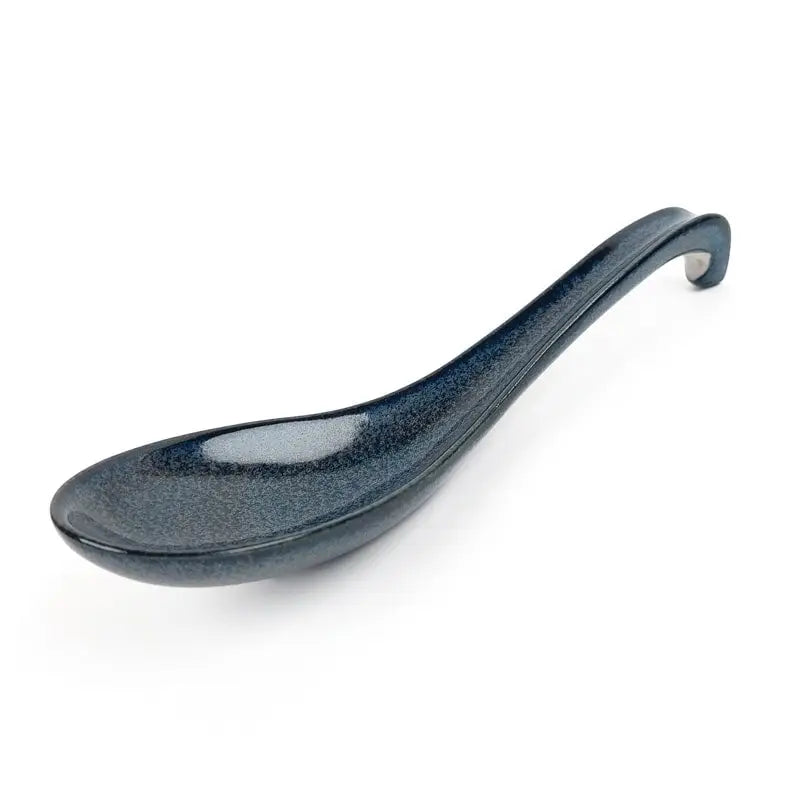 Cucchiaio da ramen giapponese blu