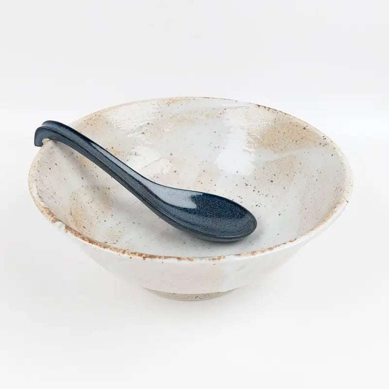 Cucchiaio da ramen giapponese blu