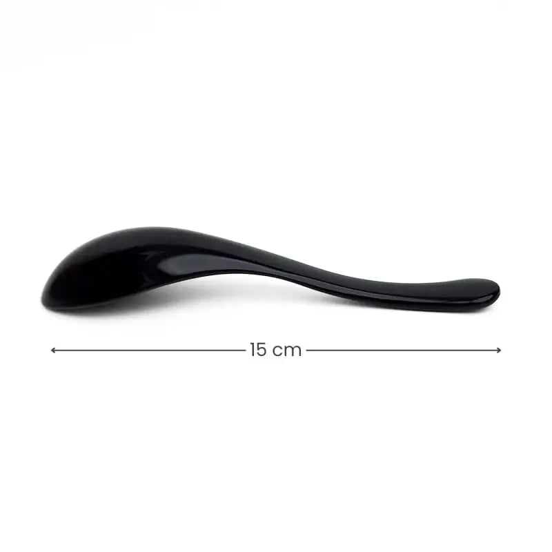 Cucchiaio da ramen laccato in resina nera