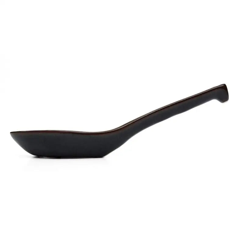 Cucchiaio da ramen nero Tenmoku