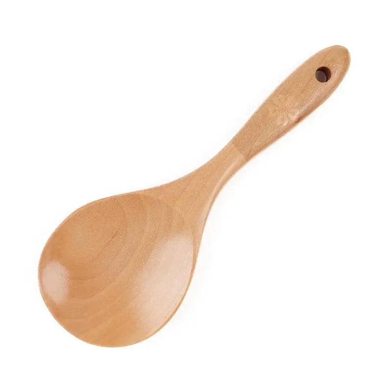 Cucchiaio da riso in legno chiaro