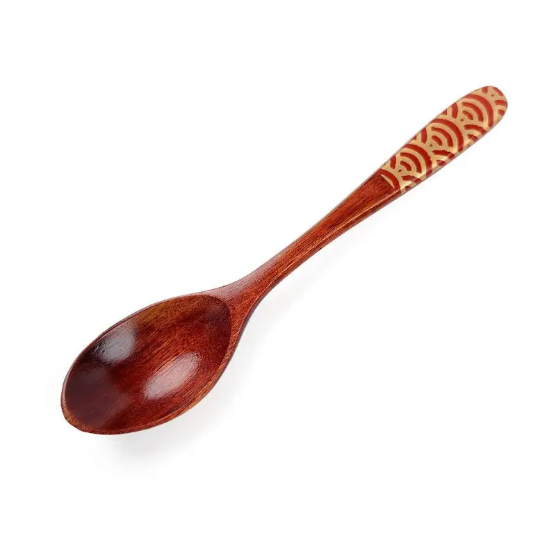 Cucchiaio da tè giapponese in legno - Rosso