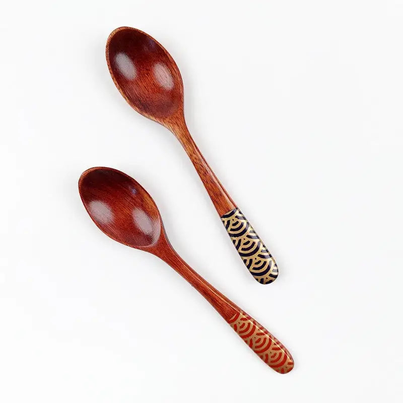 Cucchiaio da tè giapponese in legno - Rosso
