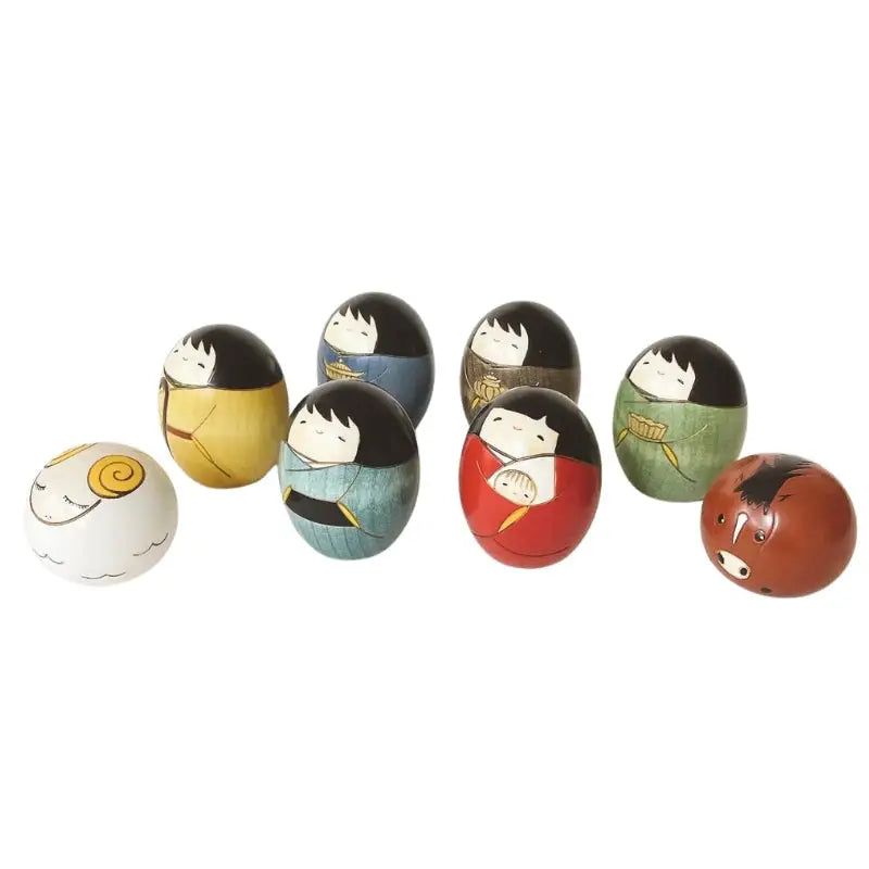 Culla natalizia Kokeshi