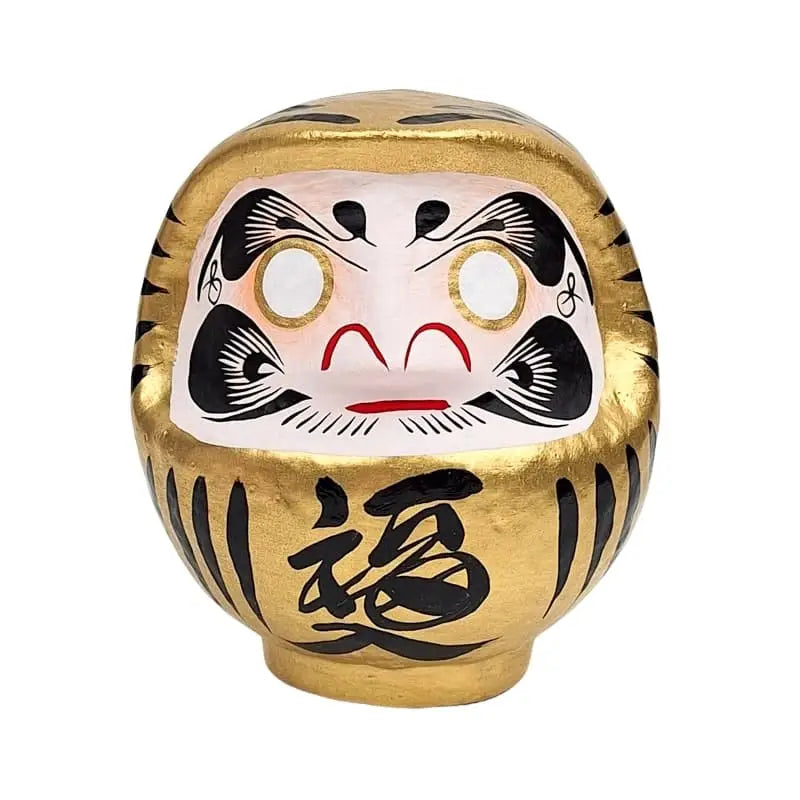 Daruma d'oro giapponese - da 9 a 15 cm - 12 cm