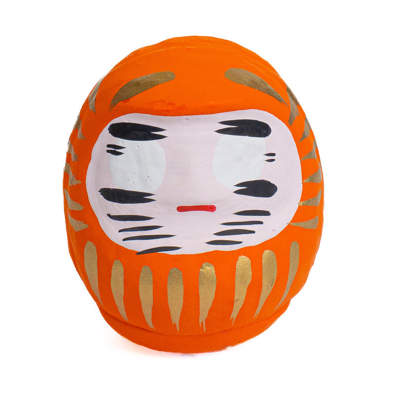 Daruma Giapponese 6 cm - Vari Colori Arancione